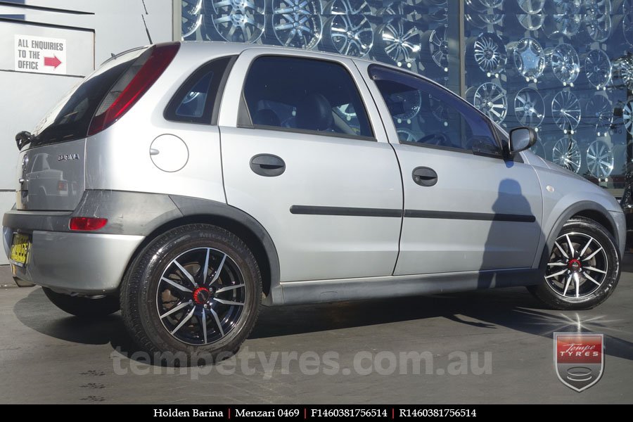 14x6.0 Menzari 0469 on HOLDEN BARINA