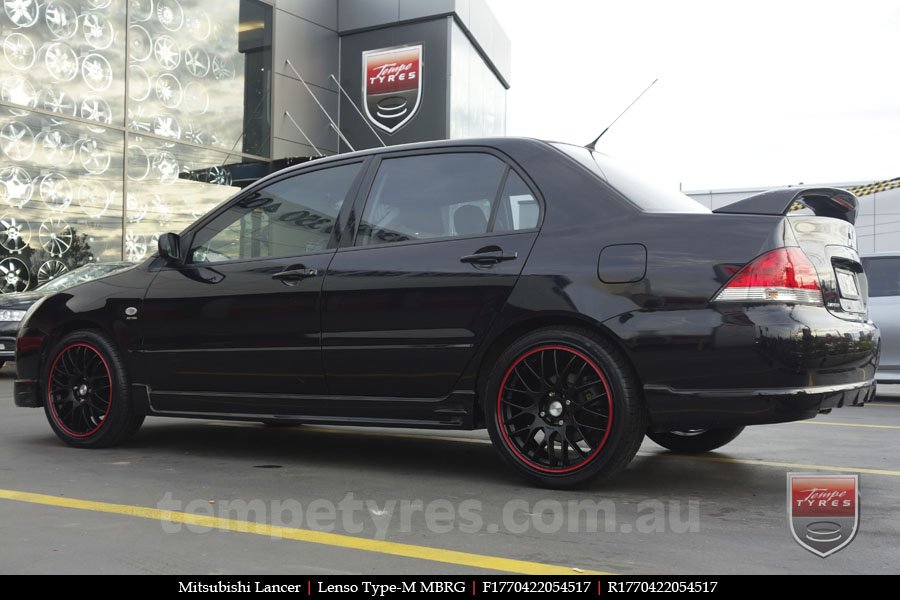 17x7.0 Lenso Type-M - MBRG on MITSUBISHI LANCER