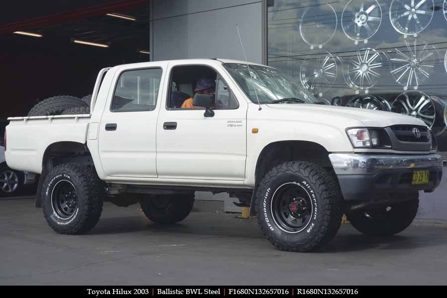 16x8.0 Ballistic BWL Steel on TOYOTA HILUX