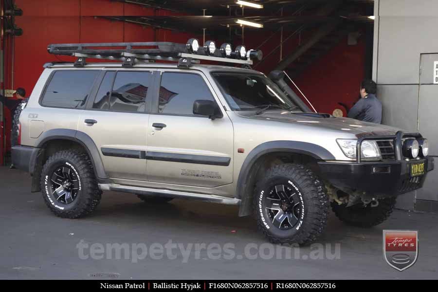 16x8.0 Ballistic Hyjak on NISSAN PATROL