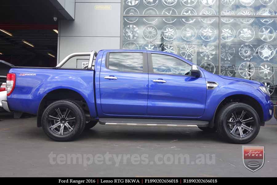 18x9.0 Lenso RTG BKWA on FORD RANGER 