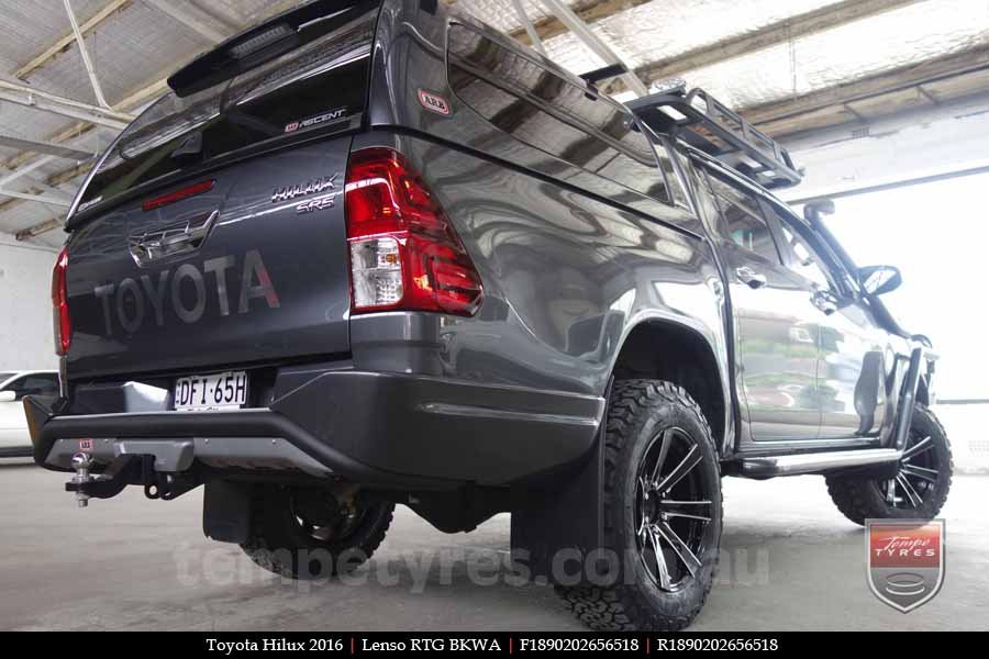 18x9.0 Lenso RTG BKWA on TOYOTA HILUX