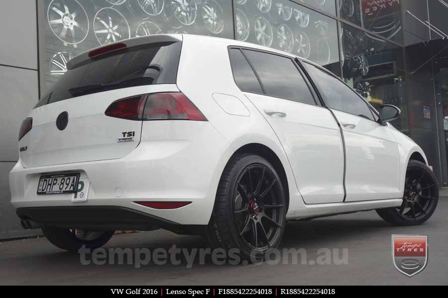 18x8.5 Lenso Spec F MB on VW GOLF