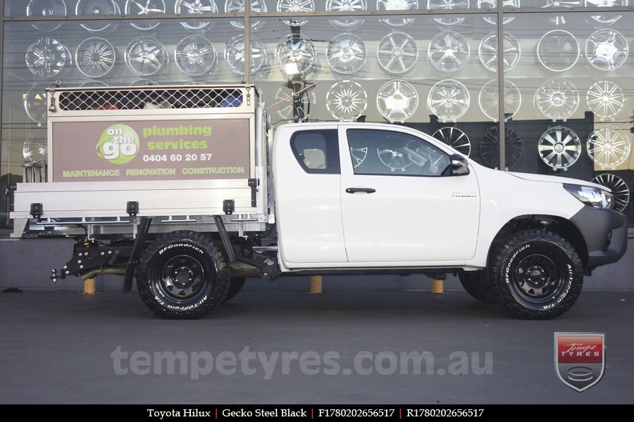 17x8.0 Ballistic BWL Steel on TOYOTA HILUX