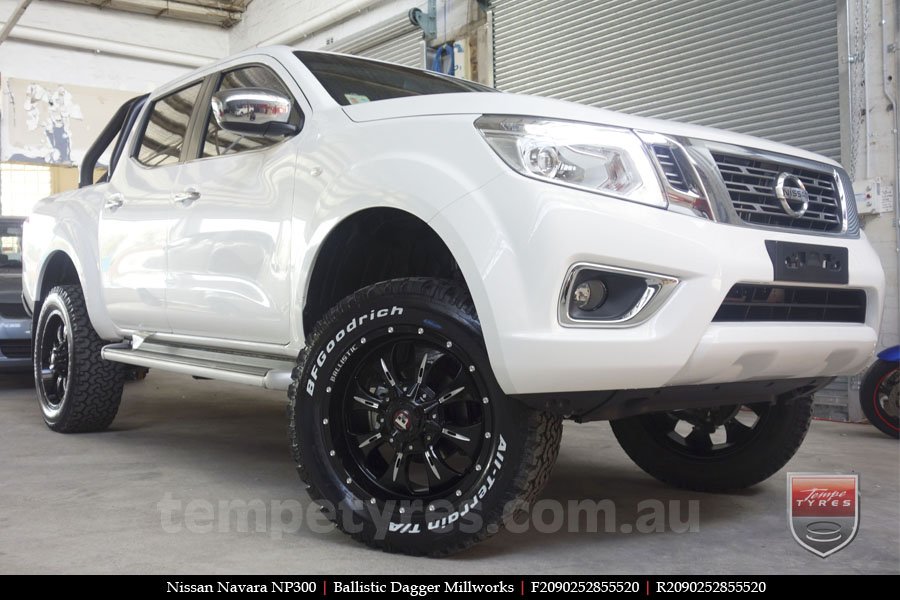 20x9.0 Ballistic Dagger BFM on NISSAN NAVARA NP300