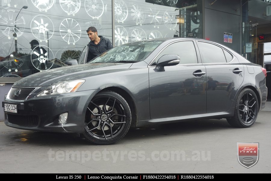 18x8.0 Lenso Conquista Corsair CQC on LEXUS IS