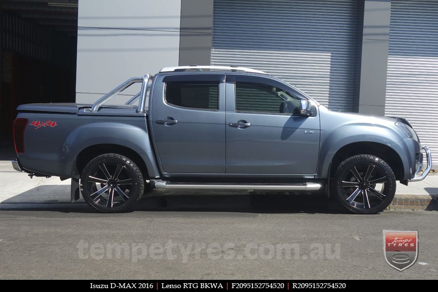 20x9.5 Lenso RTG BKWA on ISUZU D-MAX 