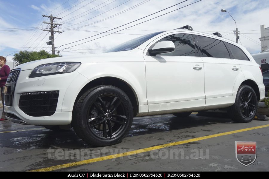 20x9.0 Blade Satin Black on AUDI Q7