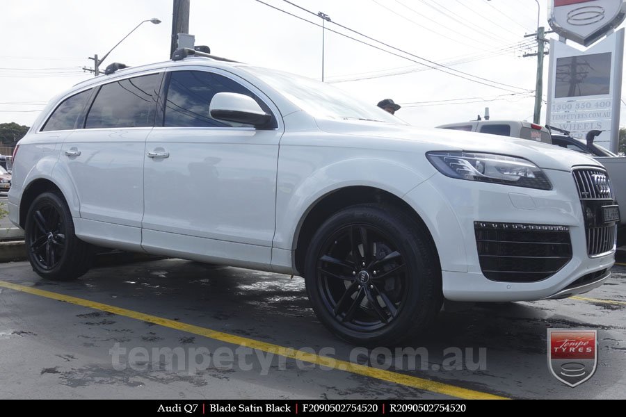 20x9.0 Blade Satin Black on AUDI Q7