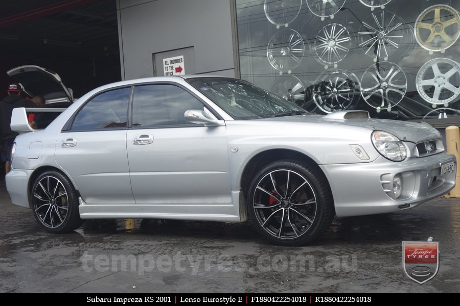 18x8.0 Lenso Eurostyle E ESE on SUBARU IMPREZA