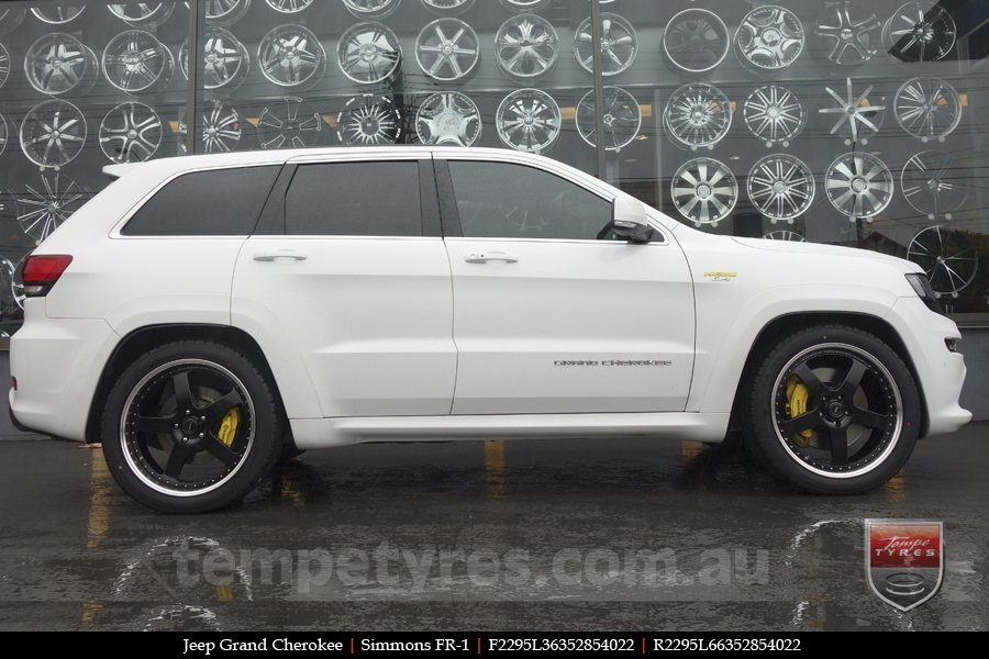 22x8.5 22x9.5 Simmons FR-1 Gloss Black Mirror Lip on JEEP GRAND CHEROKEE