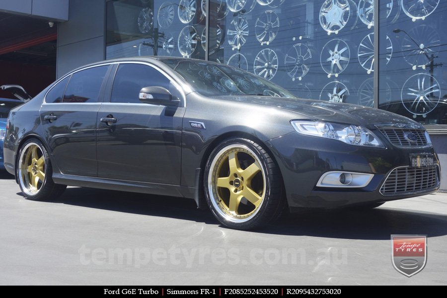 20x8.5 20x9.5 Simmons FR-1 Gold on FORD FALCON