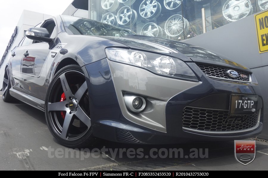 20x8.5 20x10 Simmons FR-C Black Tint NCT on FORD FALCON