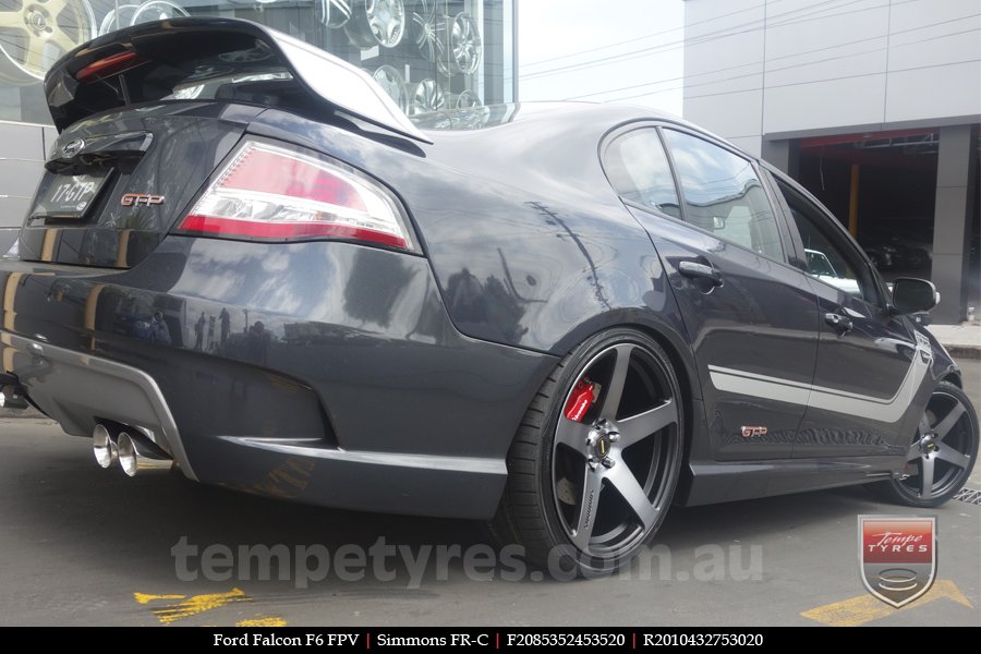 20x8.5 20x10 Simmons FR-C Black Tint NCT on FORD FALCON