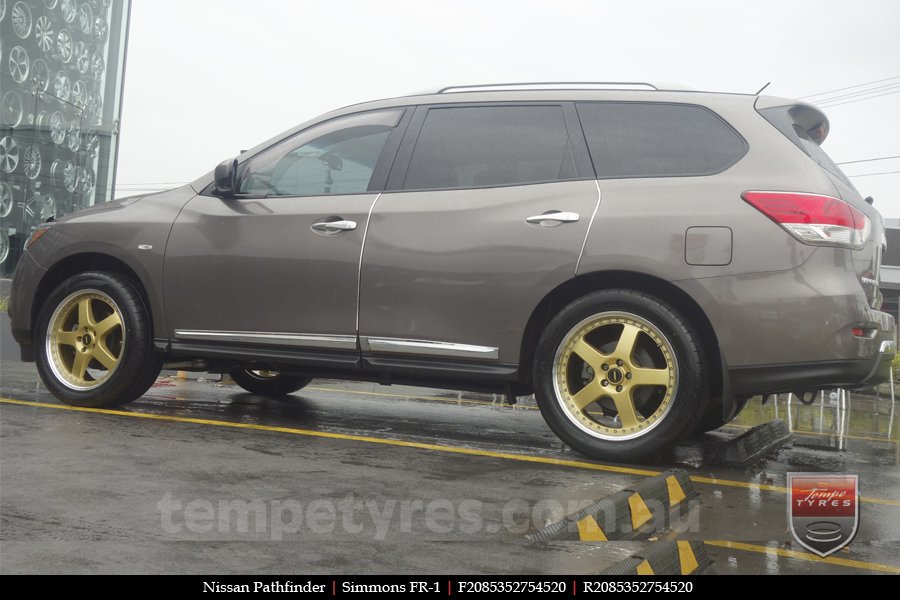 20x8.5 20x9.5 Simmons FR-1 Gold on NISSAN PATHFINDER