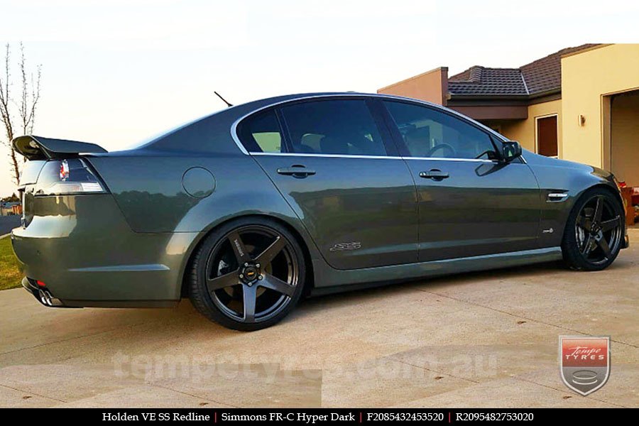 20x8.5 20x10 Simmons FR-C Hyper Dark on HOLDEN COMMODORE VE