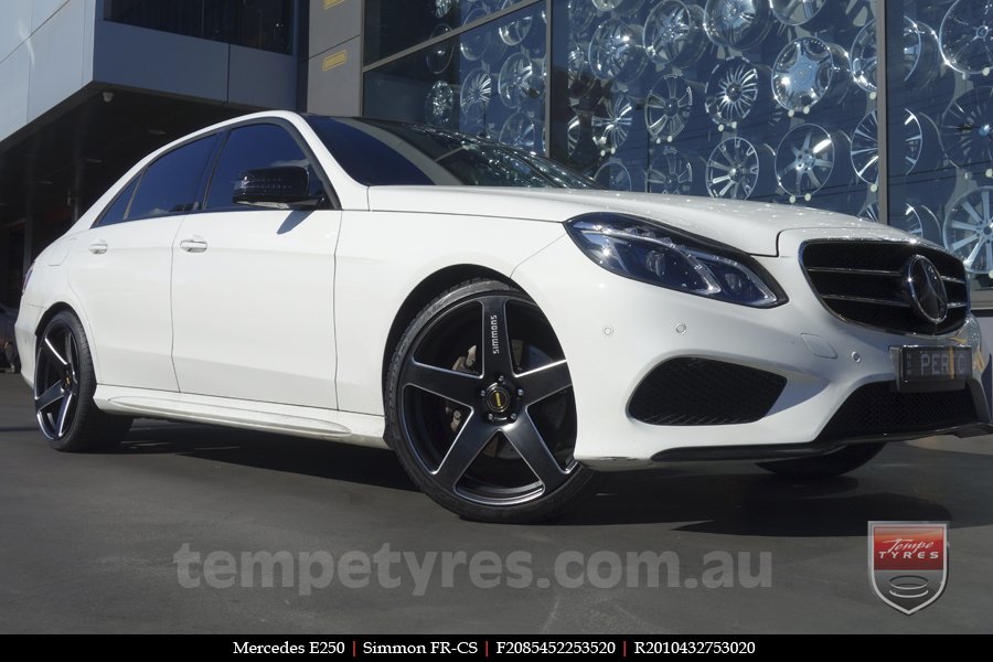 20x8.5 20x10 Simmons FR-CS Satin Black on MERCEDES E-Class