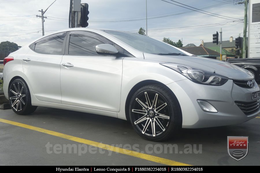 18x8.0 18x9.0 Lenso Conquista 8 CQ8 on HYUNDAI ELANTRA