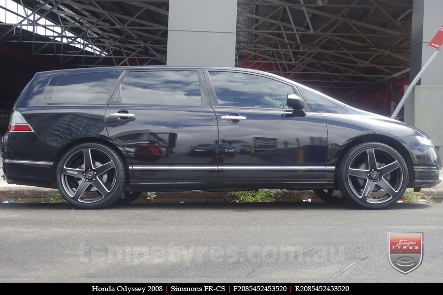 20x8.5 20x10 Simmons FR-CS Satin Black on HONDA ODYSSEY