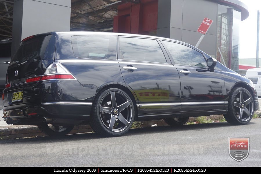 20x8.5 20x10 Simmons FR-CS Satin Black on HONDA ODYSSEY