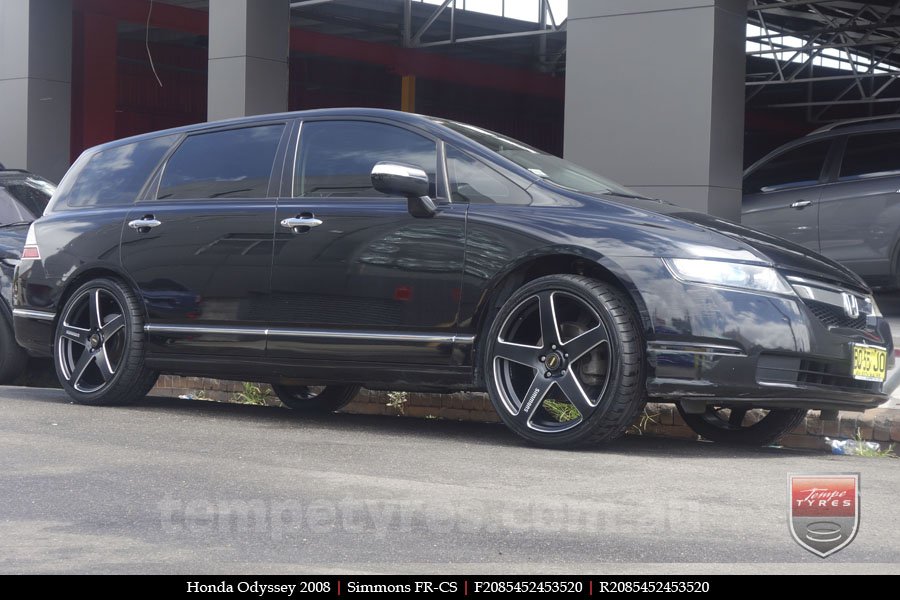 20x8.5 20x10 Simmons FR-CS Satin Black on HONDA ODYSSEY