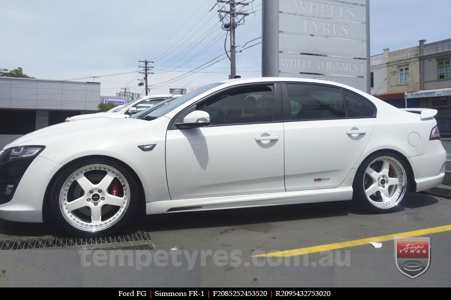 20x8.5 20x9.5 Simmons FR-1 White on FORD FALCON