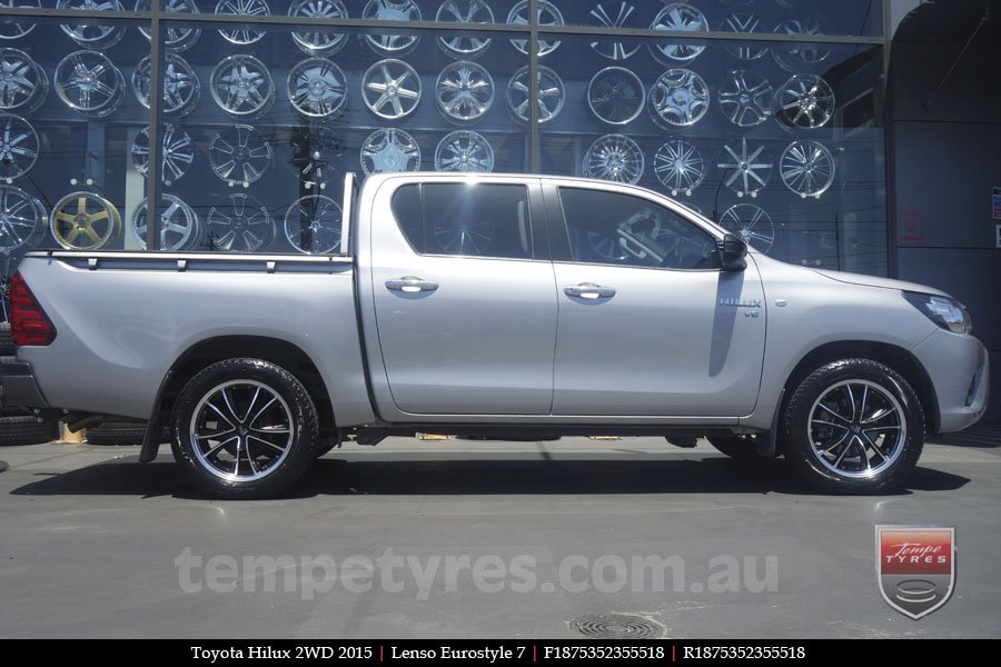 18x7.5 Lenso Eurostyle 7 ES7 on TOYOTA HILUX