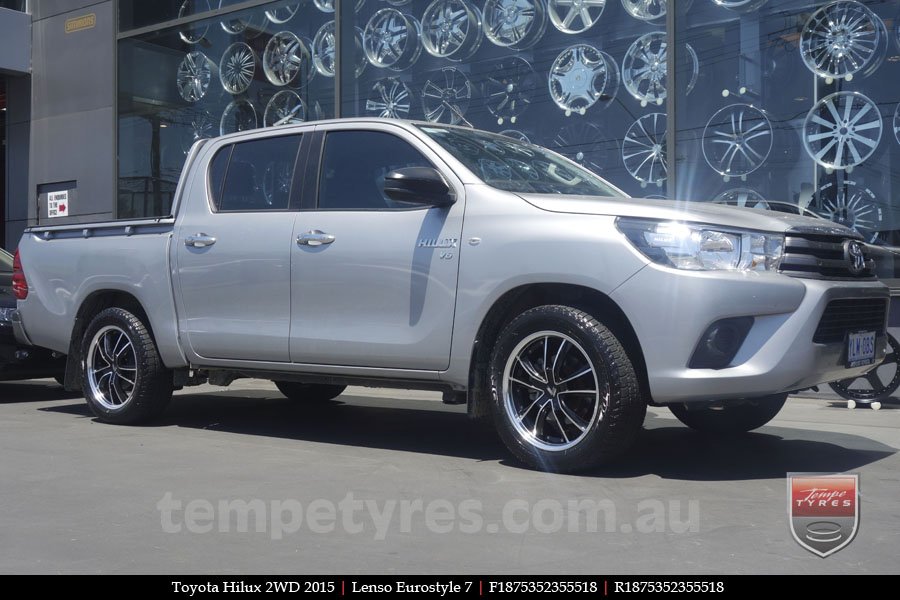 18x7.5 Lenso Eurostyle 7 ES7 on TOYOTA HILUX