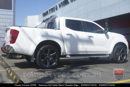 20x9.0 Simmons S6S Matte Black on NISSAN NAVARA NP300