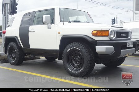 17x8.0 Ballistic BWL Steel on TOYOTA FJ CRUISER