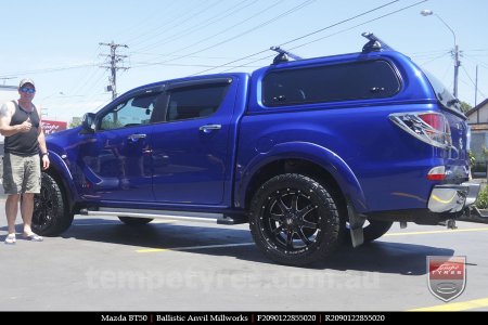 20x9.0 Ballistic Anvil Millworks on MAZDA BT50