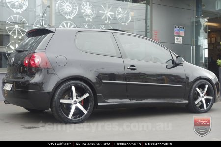 18x8.0 Akuza Axis 848 BFM on VW GOLF 