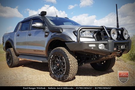 17x9.0 Ballistic Anvil Millworks on FORD RANGER WILDTRAK