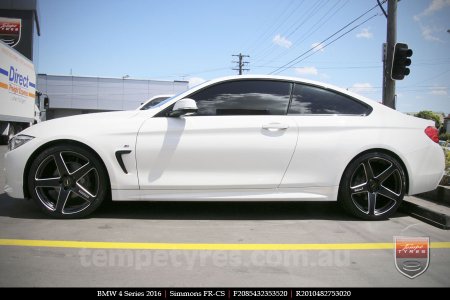 20x8.5 20x10 Simmons FR-CS Satin Black on BMW 4 SERIES