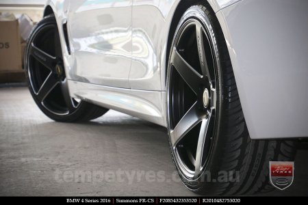 20x8.5 20x10 Simmons FR-CS Satin Black on BMW 4 SERIES