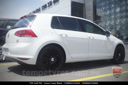 18x8.0 Lenso Como Black on VW GOLF