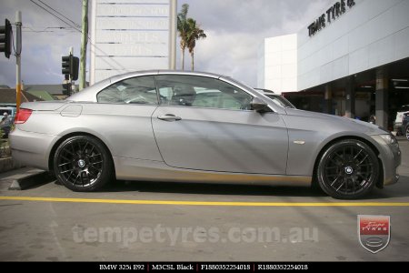 18x8.0 M3CSL Black on BMW 3 SERIES