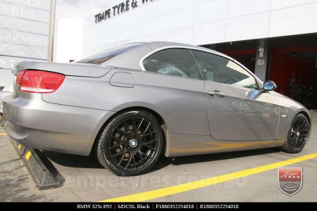 18x8.0 M3CSL Black on BMW 3 SERIES