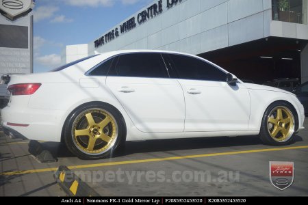 20x8.5 20x9.5 Simmons FR-1 Gold on AUDI A4