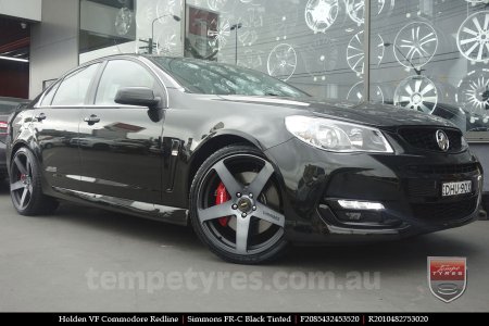 20x8.5 20x10 Simmons FR-C Black Tint NCT on HOLDEN COMMODORE VF