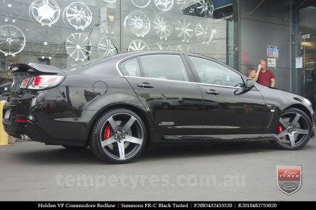 20x8.5 20x10 Simmons FR-C Black Tint NCT on HOLDEN COMMODORE VF