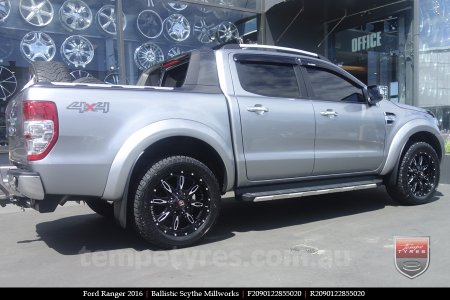 20x9.0 Ballistic Scythe Millworks on FORD RANGER