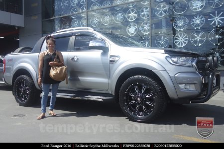 20x9.0 Ballistic Scythe Millworks on FORD RANGER