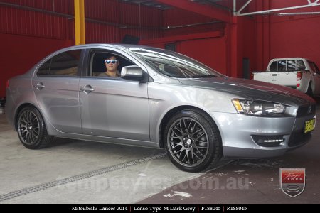 18x8.0 Lenso Type-M DG on MITSUBISHI LANCER