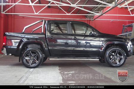 20x8.5 20x10 Simmons FR-CS Satin Black on VW AMAROK