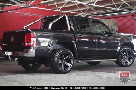 20x8.5 20x10 Simmons FR-CS Satin Black on VW AMAROK