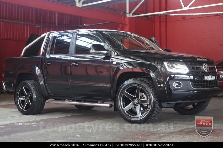 20x8.5 20x10 Simmons FR-CS Satin Black on VW AMAROK