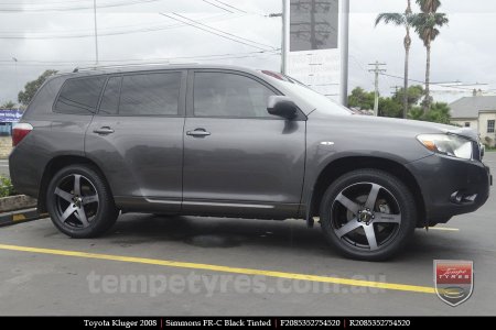 20x8.5 20x10 Simmons FR-C Black Tint NCT on TOYOTA KLUGER