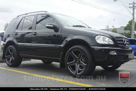 20x8.5 20x10 Simmons FR-CS Satin Black on MERCEDES ML-Class