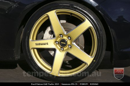 20x8.5 20x10 Simmons FR-CS Gold on FORD FALCON